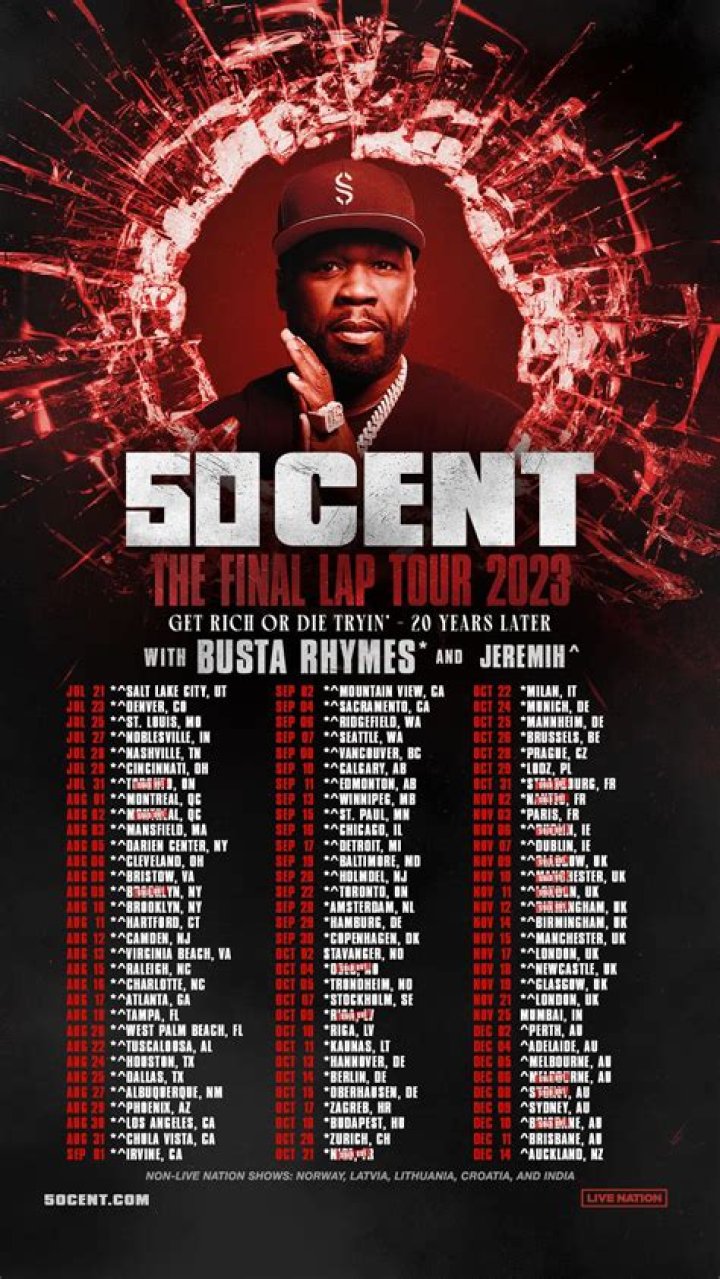 50 Cent Starts Final Lap Tour With A Bang In Salt Lake City ·