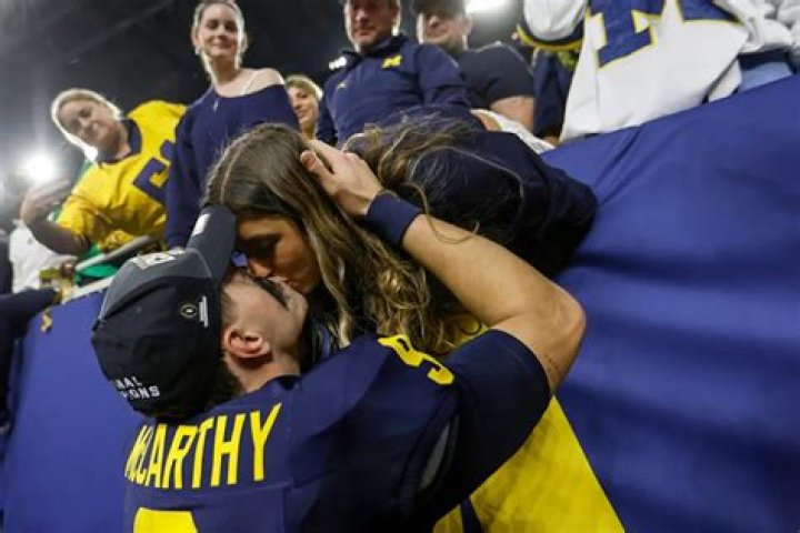 Bro got caught in 4k: JJ McCarthy dads video with Michigan QBs girlfriend Katya Kuropas