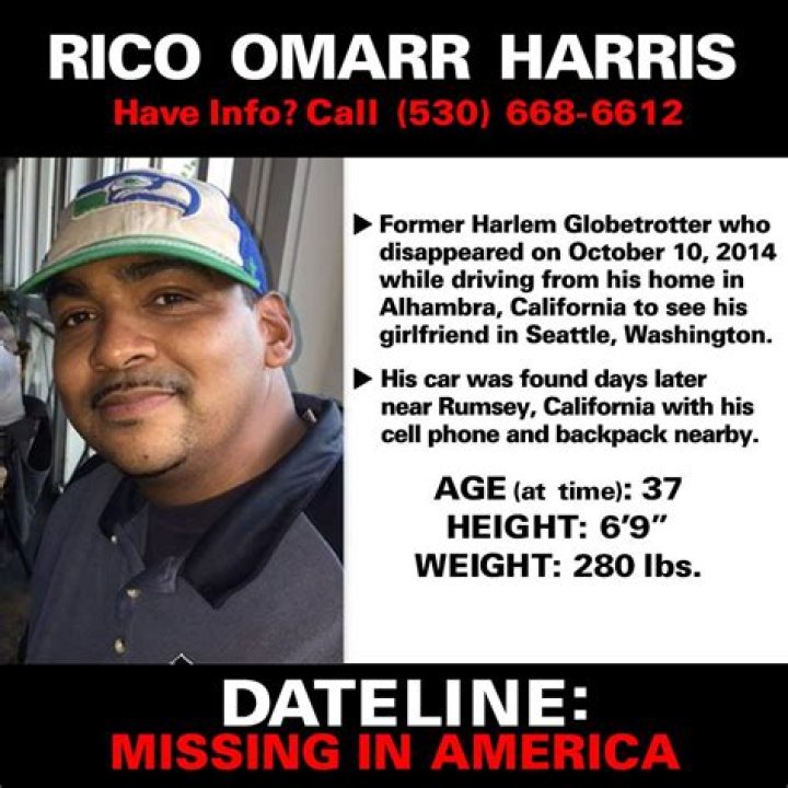 Rico Harris Missing Where Is He Now ·