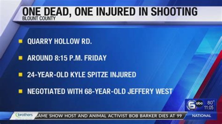 Today News Blount County Shooting Jeffrey Scott West