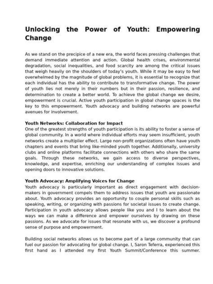Unlocking The Power Of Youth Activism