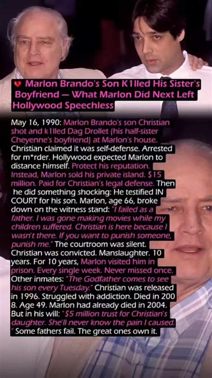 What happened to Marlon Brando's sister?