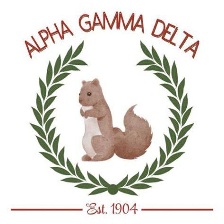 Why is the Alpha Gamma Delta mascot a squirrel?